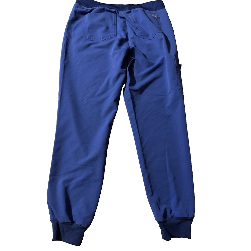 Figs Women's Size Medium Royal Blue High Rise Zamora Scrub Pants - Picture 2 of 5